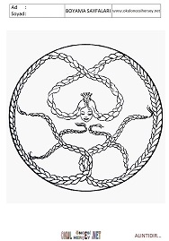 Mandala boyama sayfaları